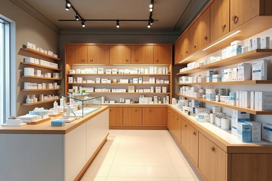 Interior de la farmacia